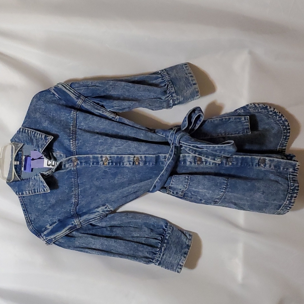 Future Collective with Kahlana Barfield Brown Long Sleeve Utility Denim Dress - Picture 15 of 16